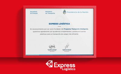 RECONOCIMIENTO PARA EXPRESS LOGÍSTICA COMO SOCIO FUNDADOR DEL PROGRAMA TRANSPORTE INTELIGENTE